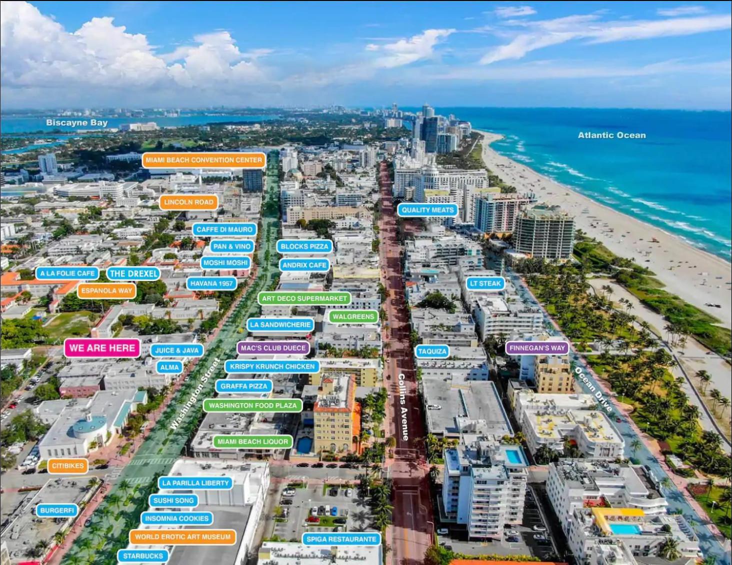 2 Bedroom Apartment 3 Minute Walk To South Beach & Ocean Drive Miami Beach Exteriör bild